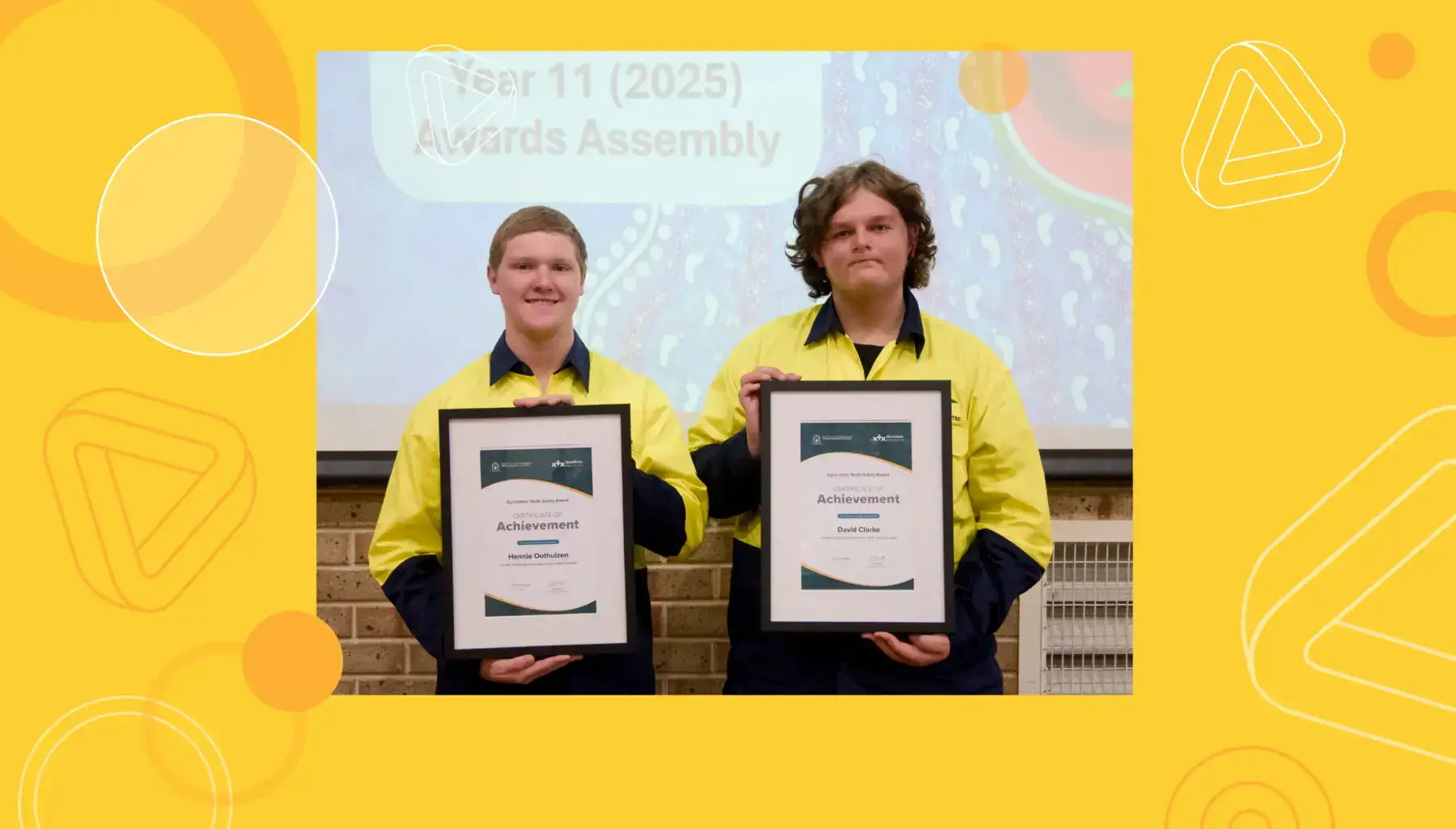 David Clarke and Hennie Oothuizen Esperance Senior High School