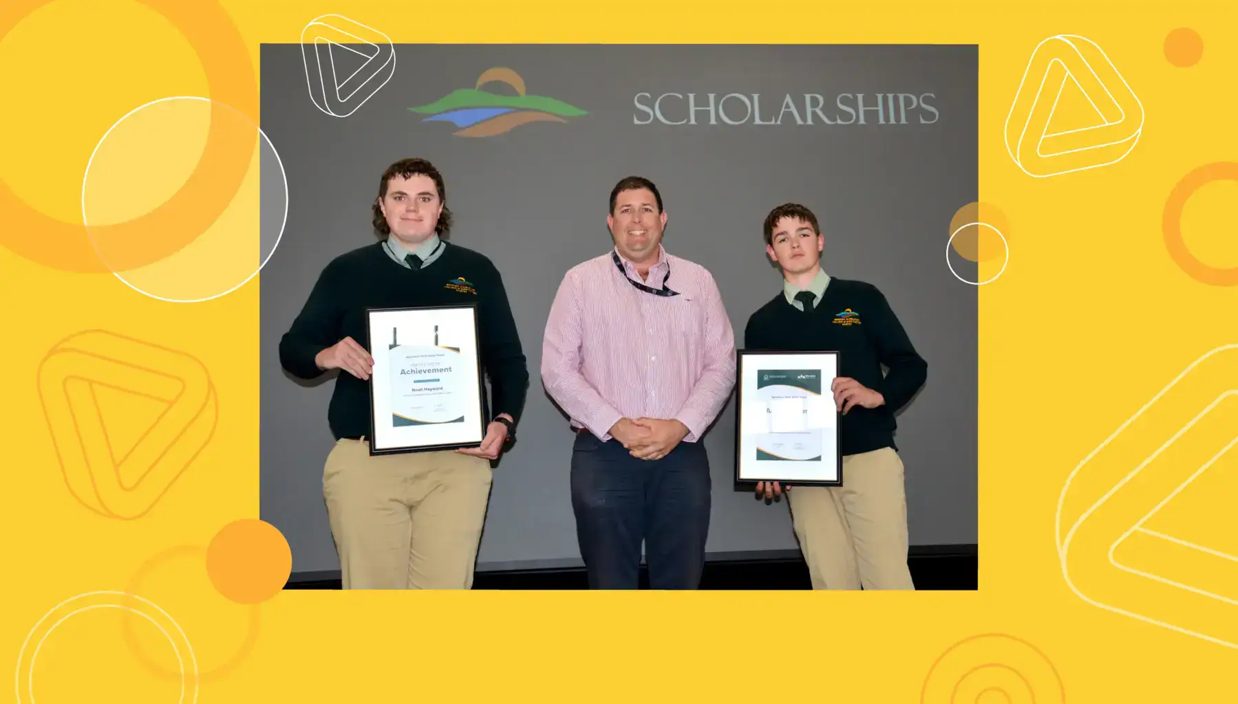 Noah Hayward and Jake Argent Western Australian College of Agriculture Harvey